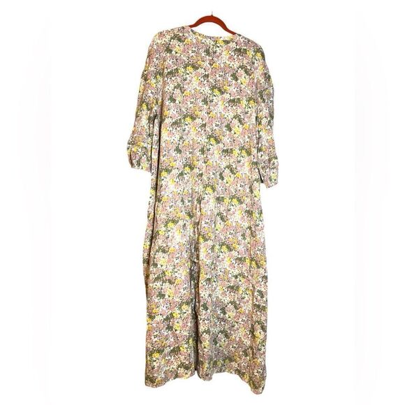 C A S L O N MAXI FLORAL BALLOON SLEEVES - Picture 1 of 8